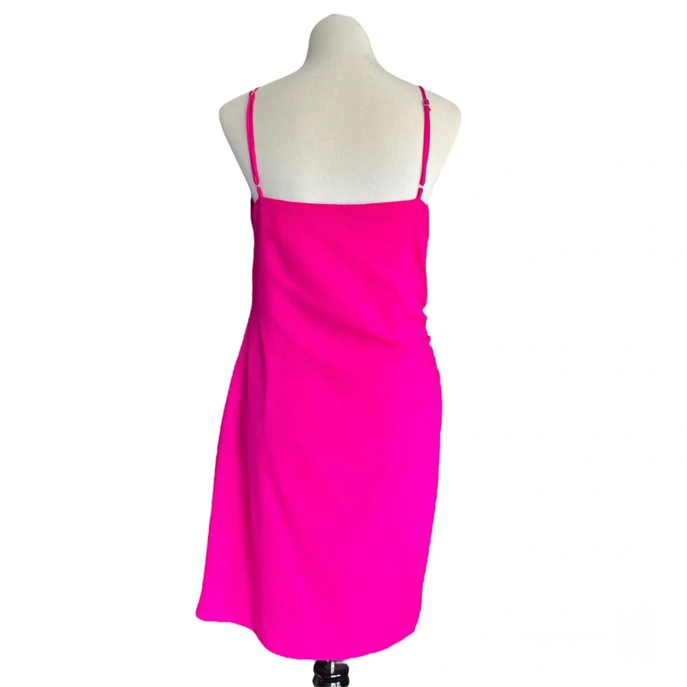 Black Halo Esthero Dress Stretch Pebble Crepe in Vibrant Pink Women’s 14